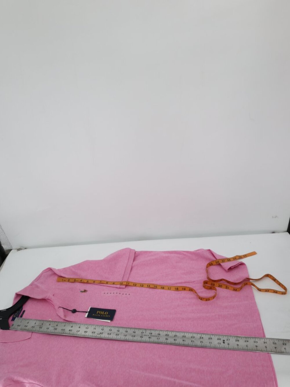 NWT Polo Ralph Lauren Polo Shirt mens XL flesh pony Short Sleeve Pink Heather - Picture 9 of 11